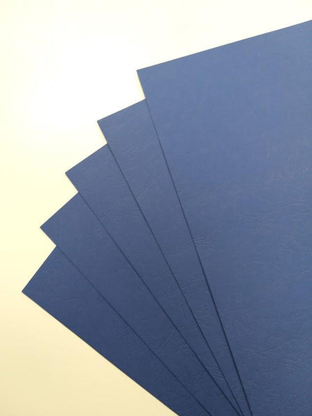 Pergamy couvertures thermiques ft A4, 1,5 mm, paquet de 100 pièces, bleu,  grain cuir